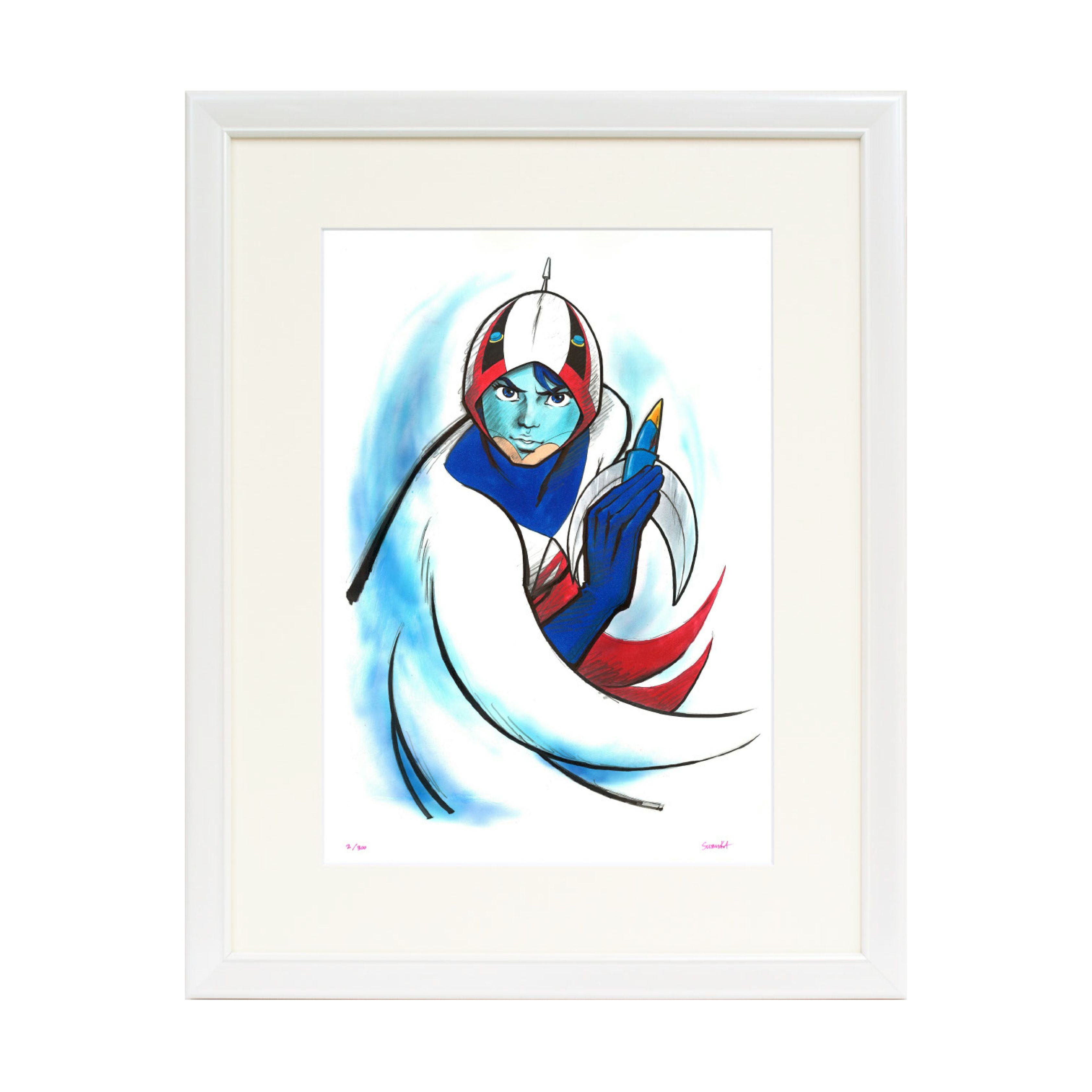 吉田すずか「ガッチャマンバードラン」595×475mm｜油絵・写真・賞状