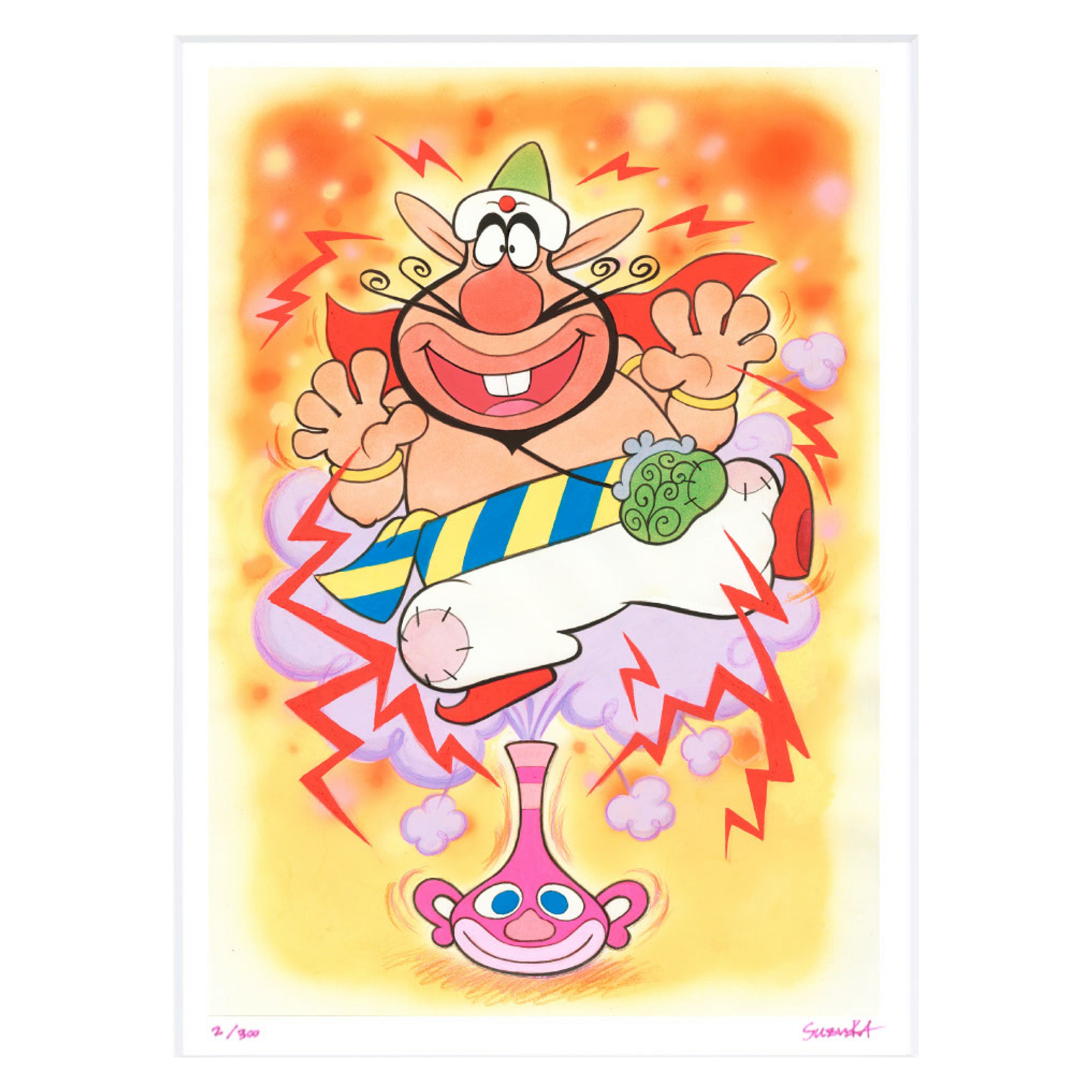 吉田すずか「ハクション大魔王でごじゃるよ」455×380mm｜油絵・写真